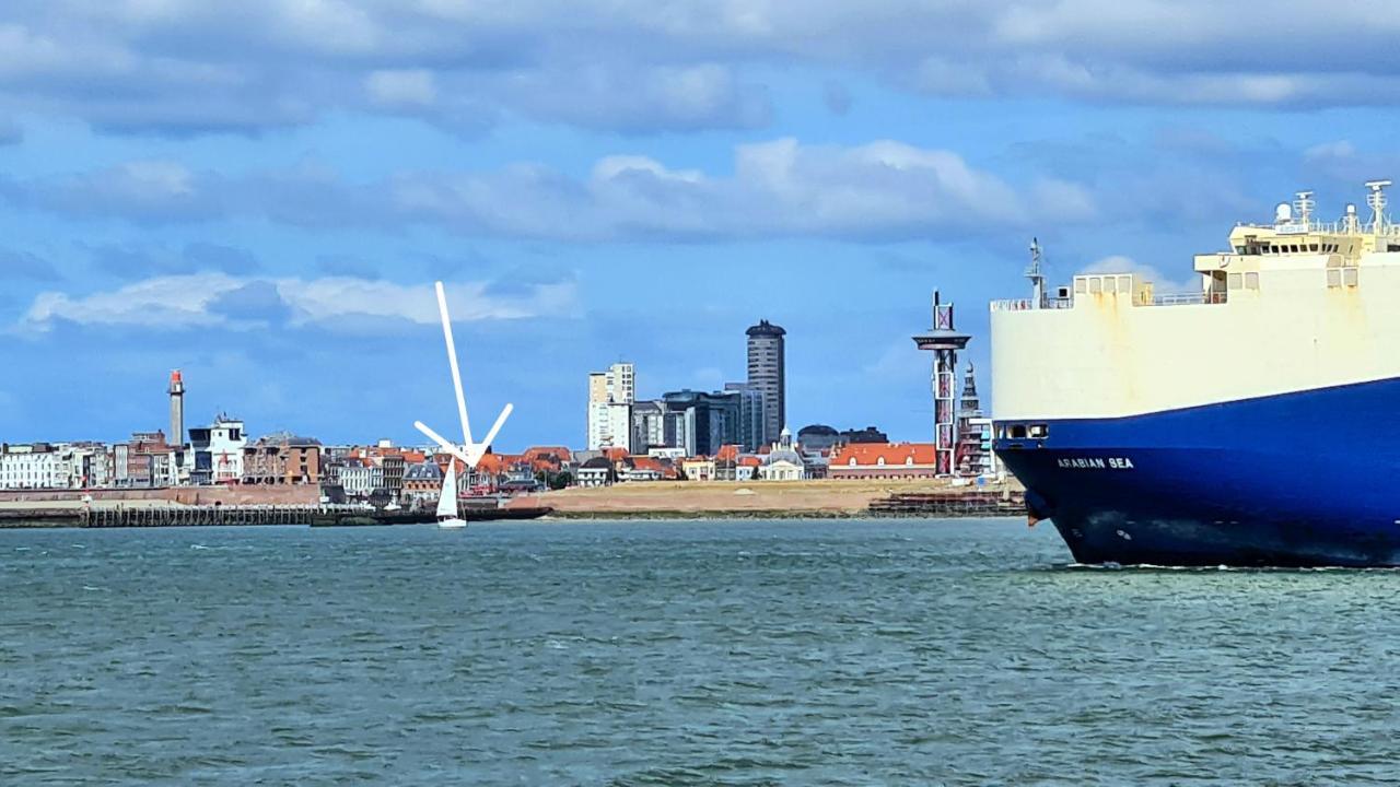 Rijksmonument Havenzicht, Met Zeezicht, Ligging Direct Aan Zee En Centrum Vlissingen Exterior photo